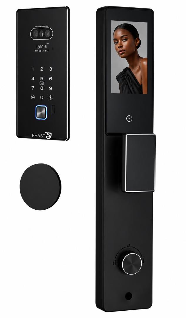 3D Waterproof Face Recognition Door Lock