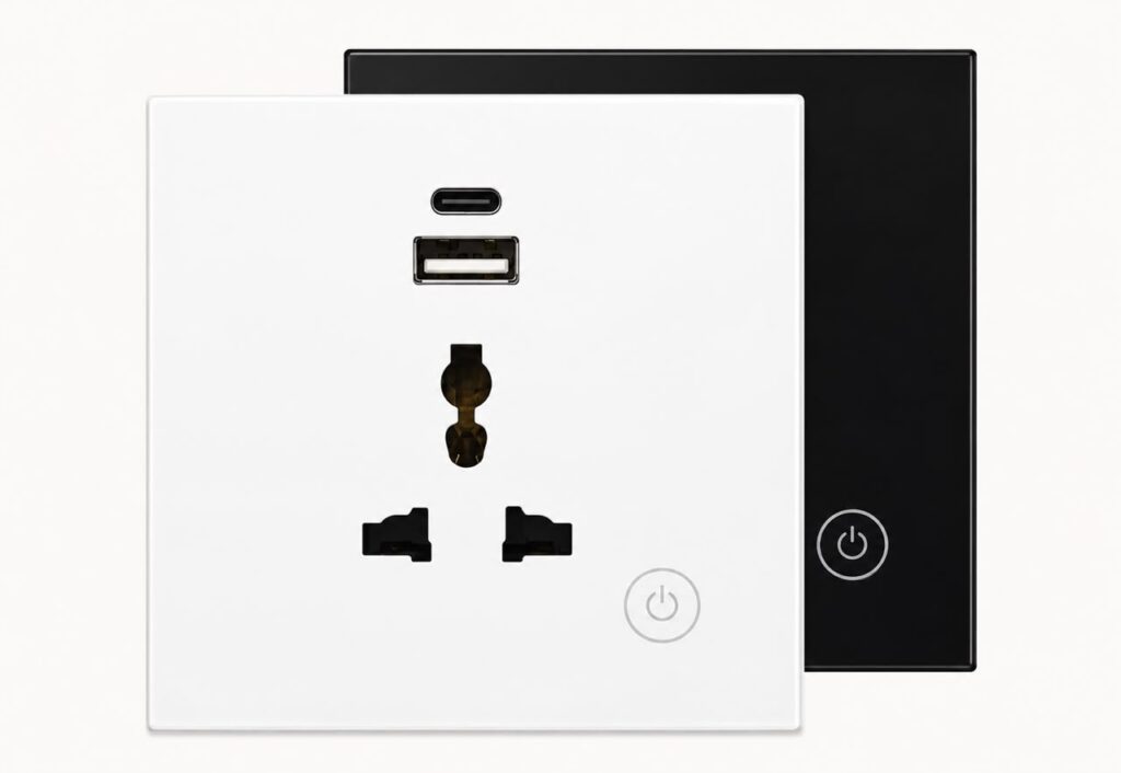 Smart Wall Single Socket (Fast Charging Type-C + USB)